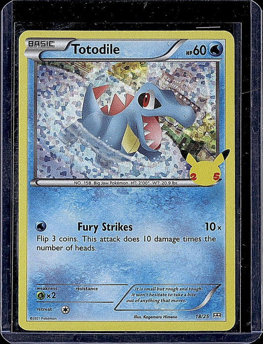 McDonald's 25th Anniversary Promos #018/025 Totodile