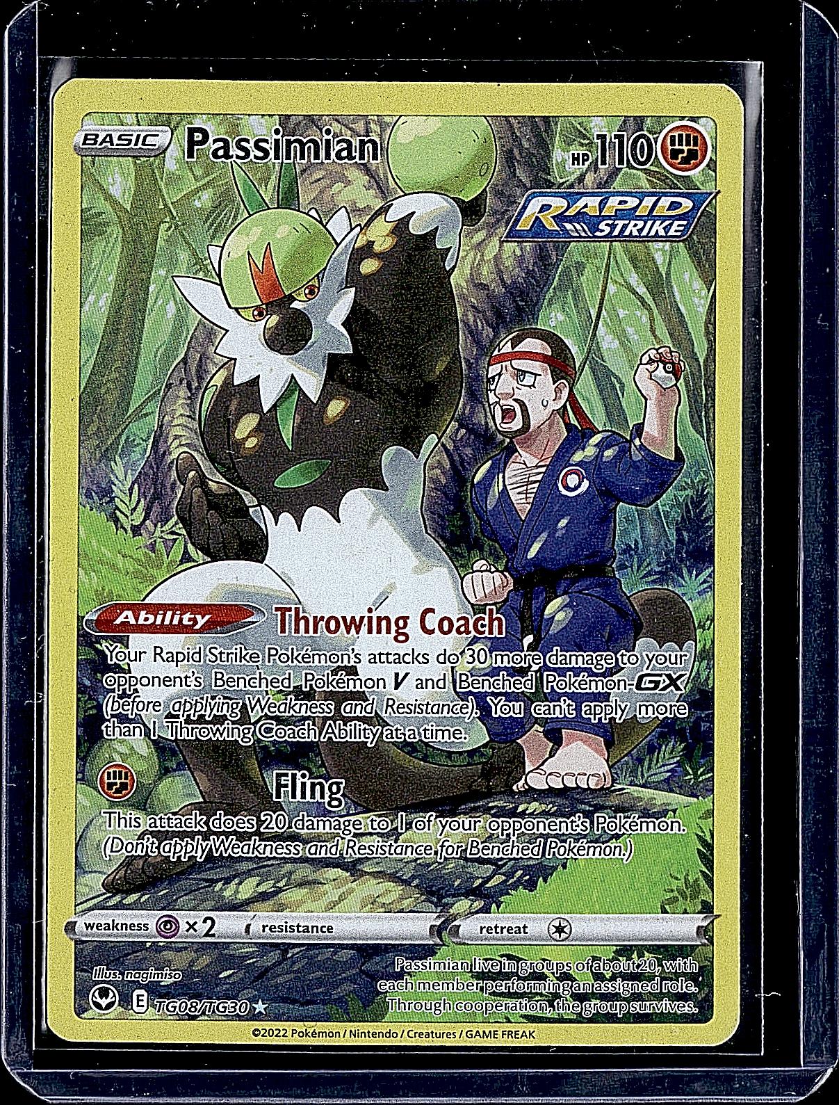 SWSH12: Silver Tempest Trainer Gallery #TG08/TG30 Passimian