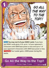 Go All the Way to the Top!!