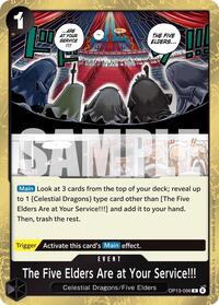 The Five Elders Are at Your Service!!!