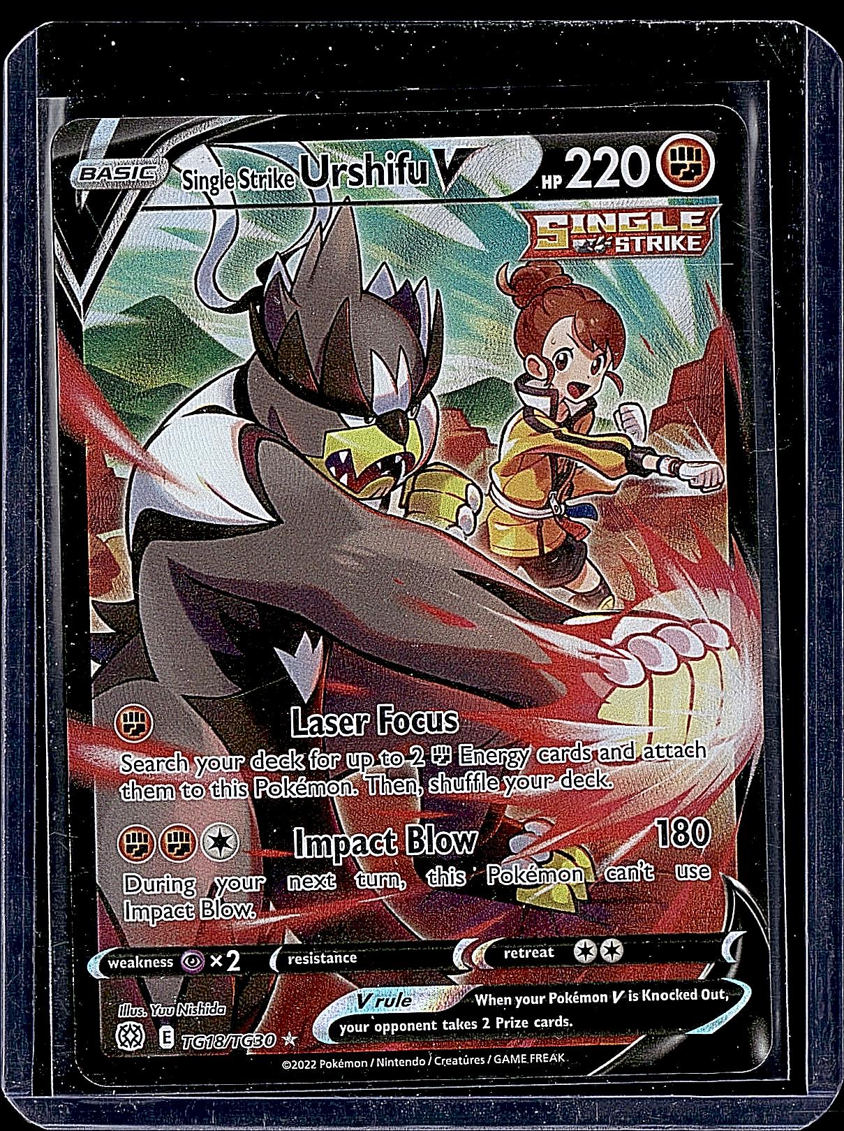 SWSH09: Brilliant Stars Trainer Gallery #TG18/TG30 Single Strike Urshifu V