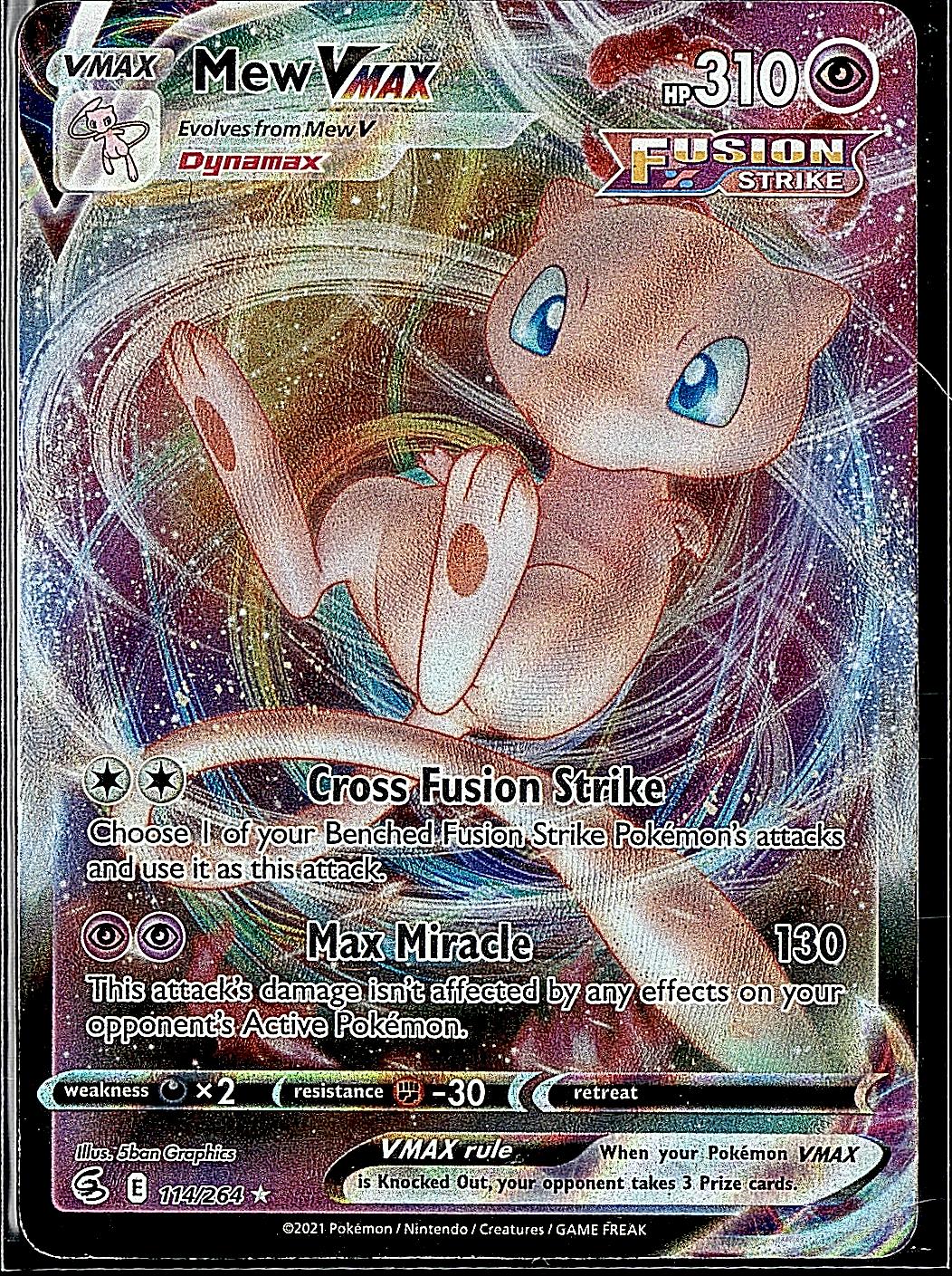 SWSH08: Fusion Strike #114/264 Mew VMAX