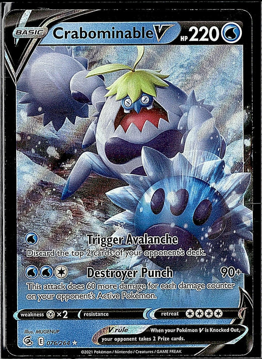 SWSH08: Fusion Strike #076/264 Crabominable V