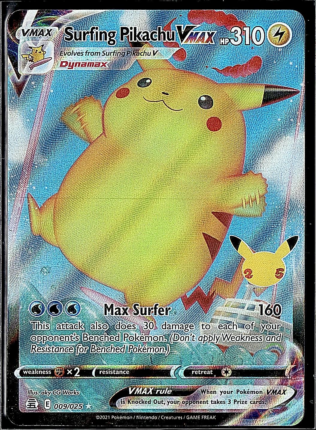 Celebrations #009/025 Surfing Pikachu VMAX
