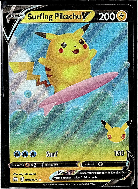 Celebrations #008/025 Surfing Pikachu V