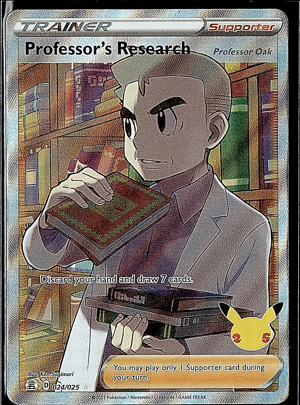 Celebrations #024/025 Professor's Research [Professor Oak] (Full Art)