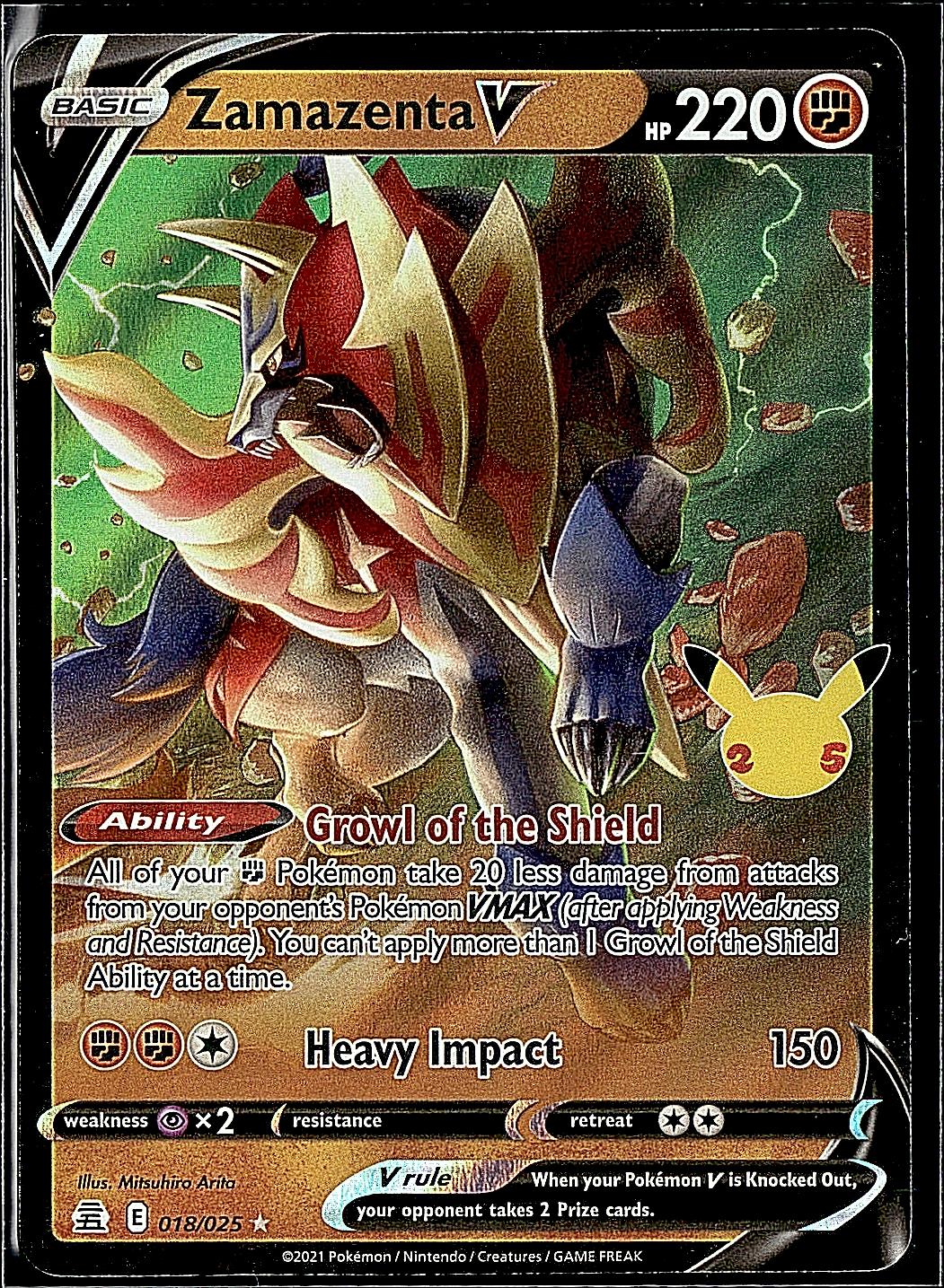 Celebrations #018/025 Zamazenta V
