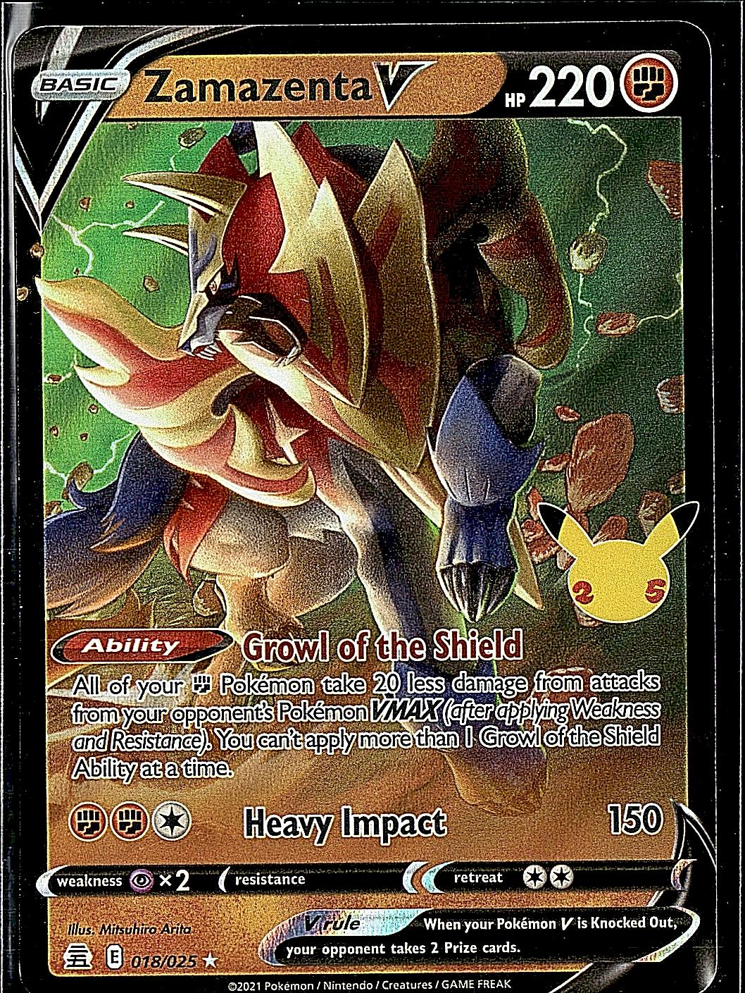 Celebrations #018/025 Zamazenta V