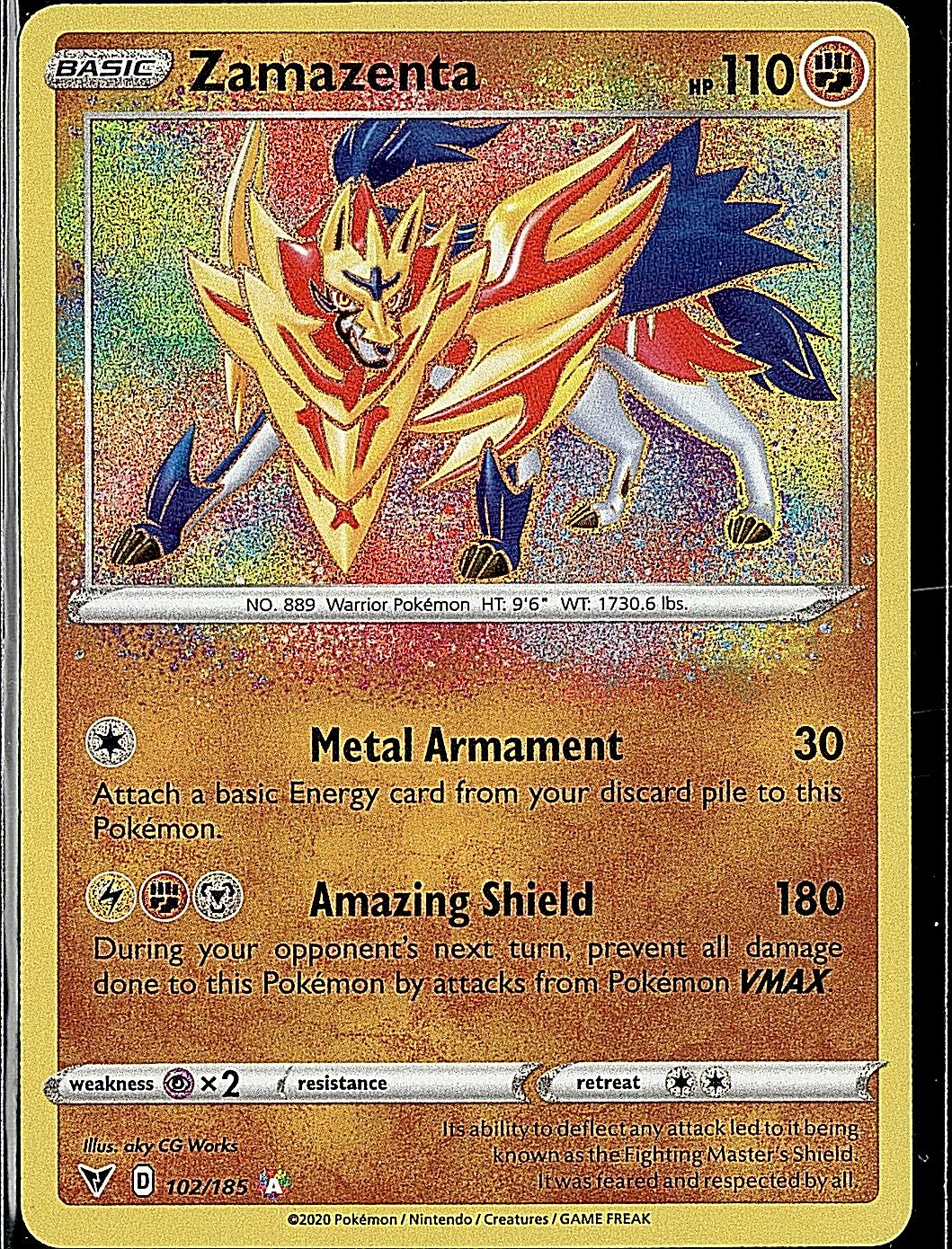SWSH04: Vivid Voltage #102/185 Zamazenta