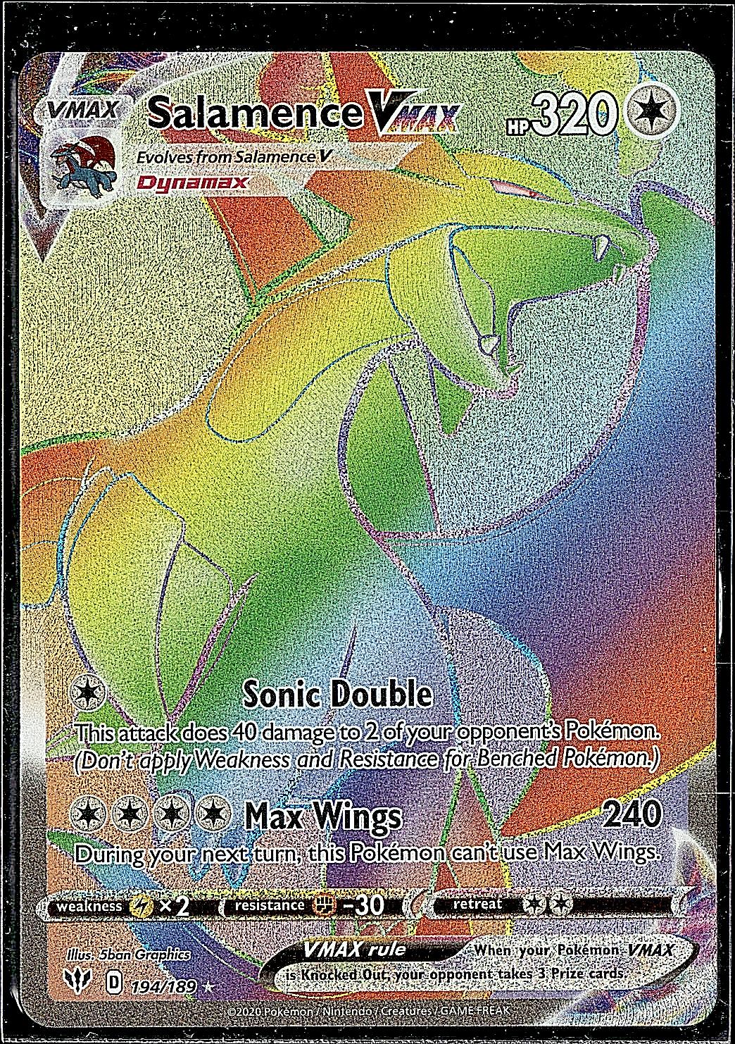 SWSH03: Darkness Ablaze #194/189 Salamence VMAX (Secret)
