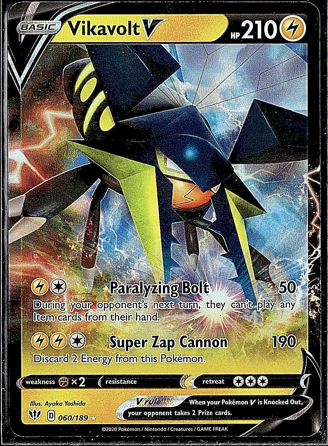 SWSH03: Darkness Ablaze #060/189 Vikavolt V