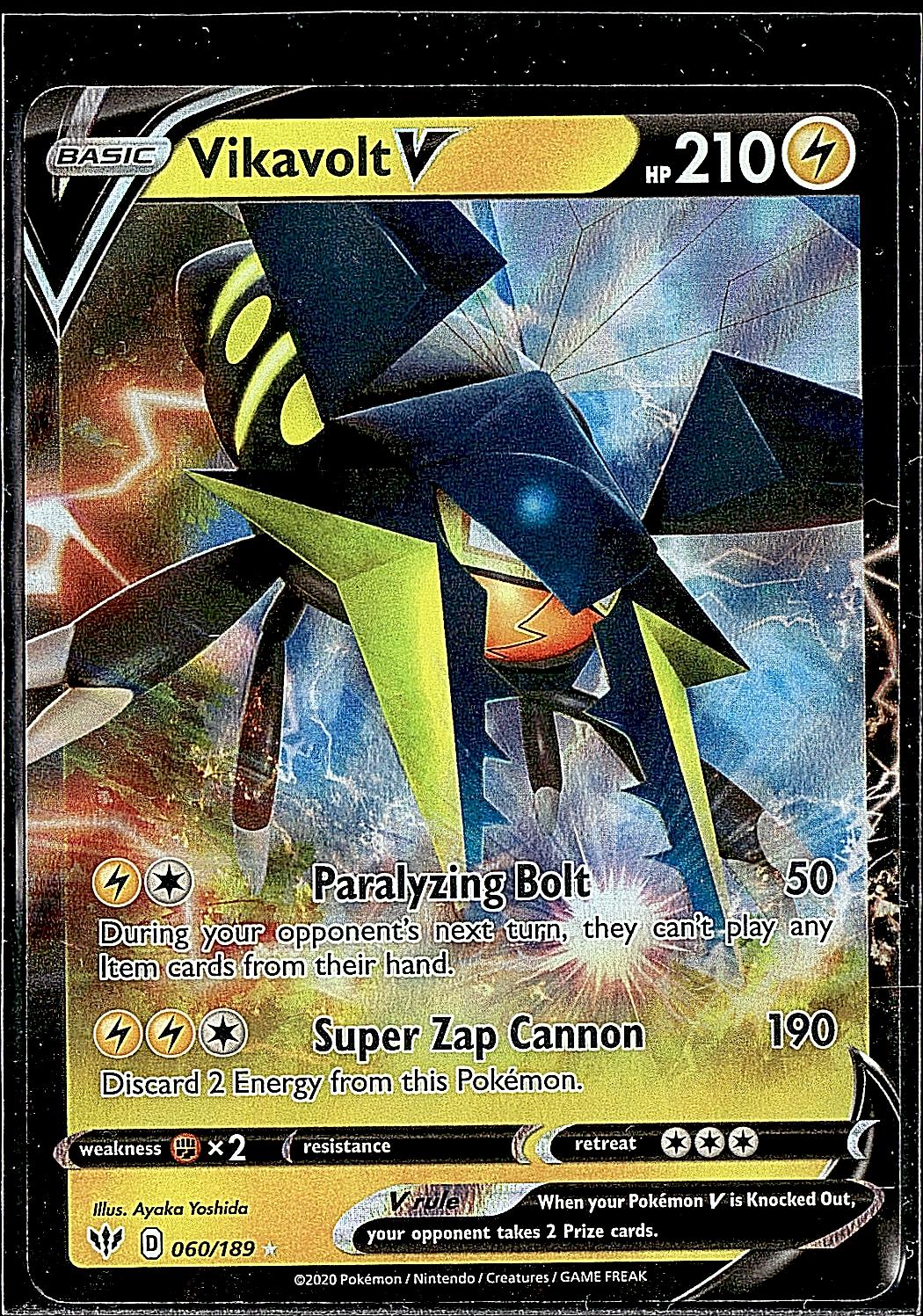 SWSH03: Darkness Ablaze #060/189 Vikavolt V