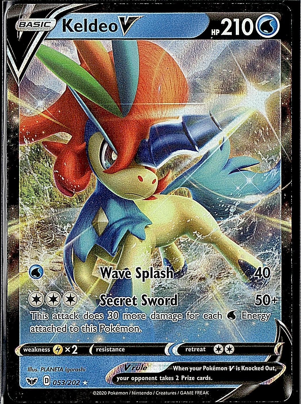 SWSH01: Sword & Shield Base Set #053/202 Keldeo V