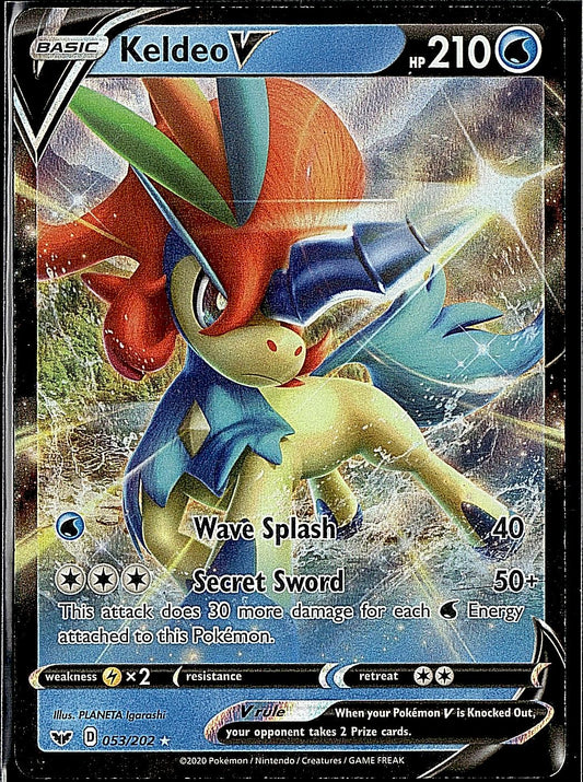 SWSH01: Sword & Shield Base Set #053/202 Keldeo V