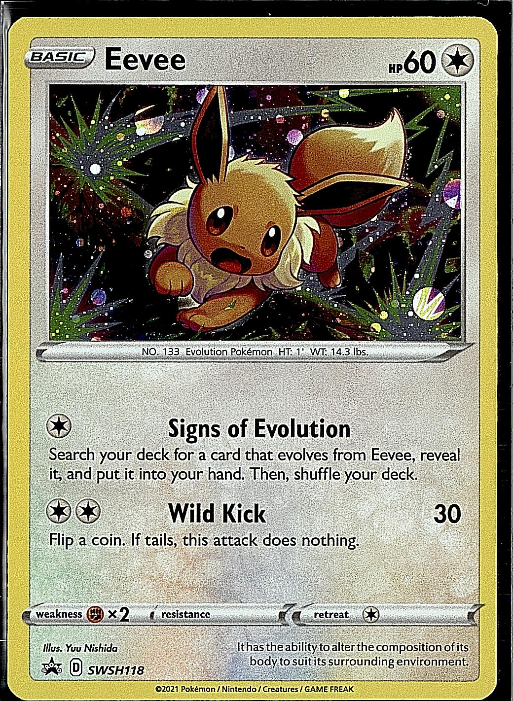 SWSH: Sword & Shield Promo Cards #SWSH118 Eevee