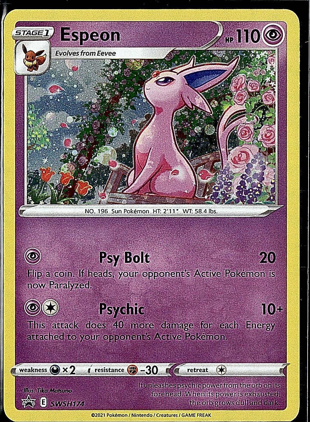 SWSH: Sword & Shield Promo Cards #SWSH174 Espeon