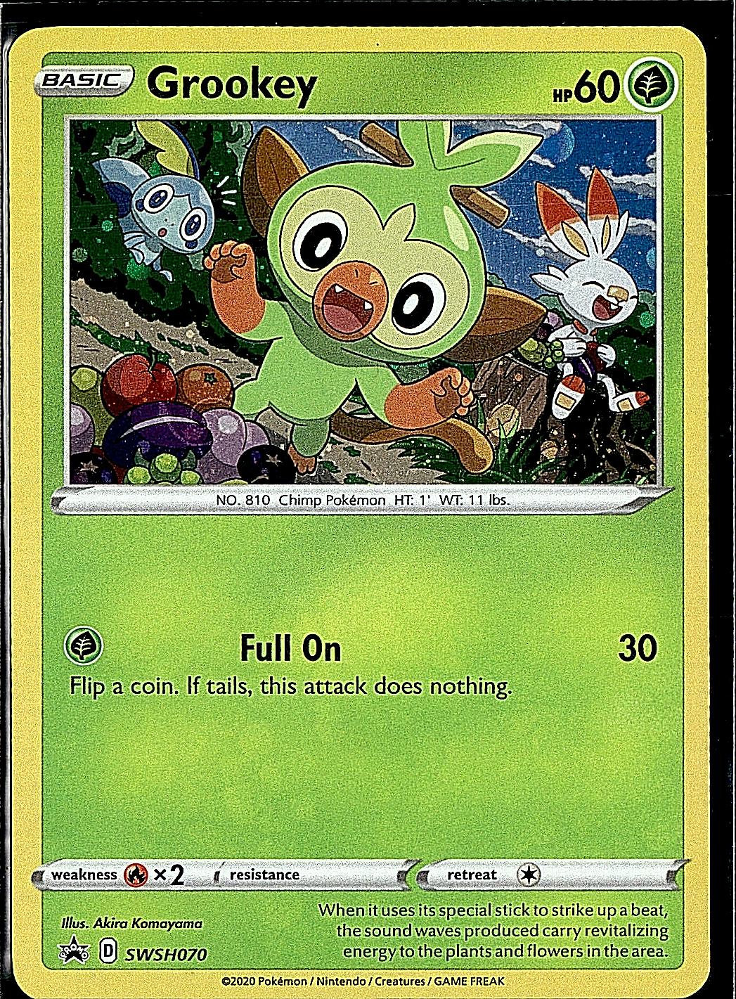 SWSH: Sword & Shield Promo Cards #SWSH070 Grookey