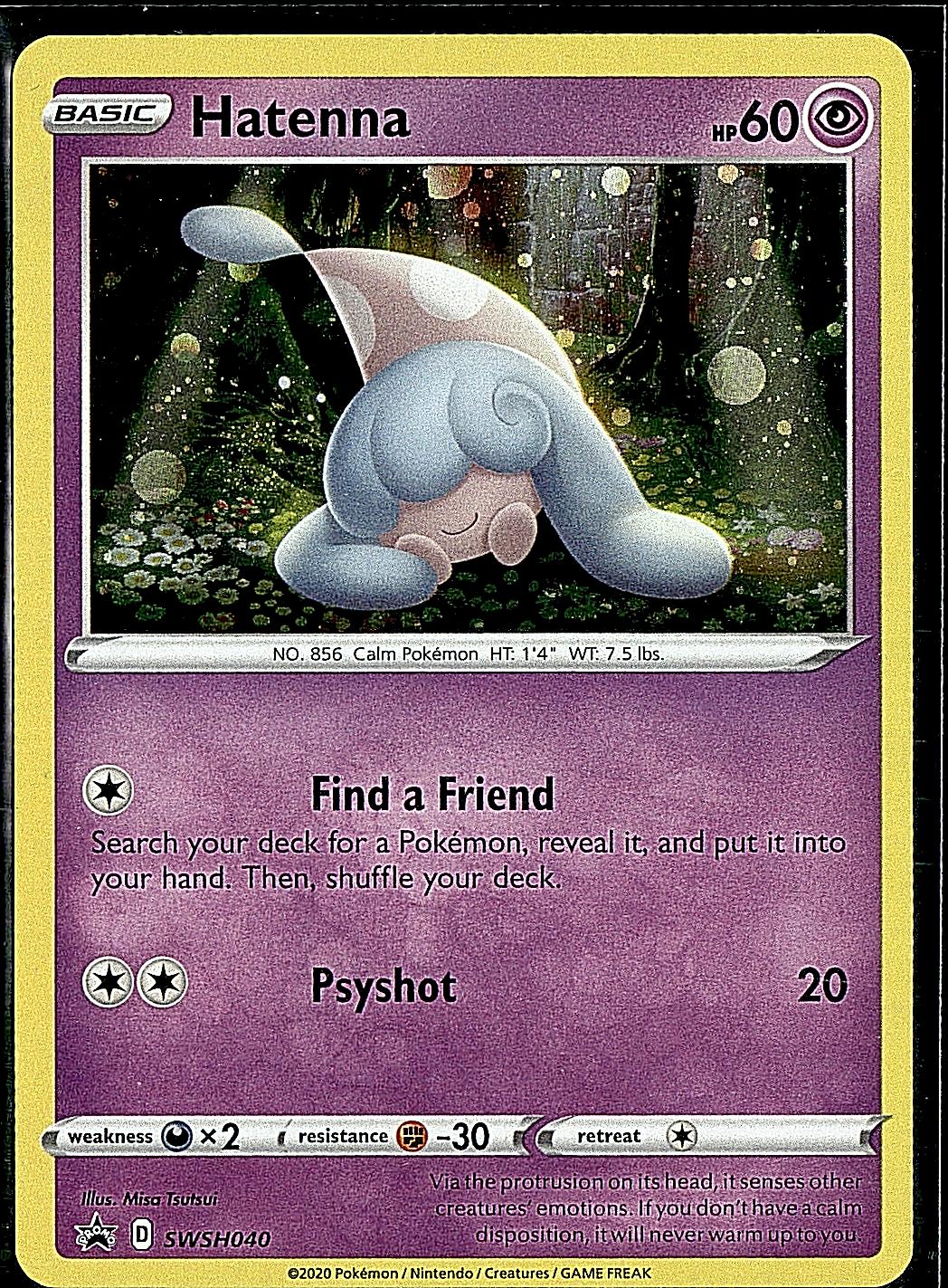 SWSH: Sword & Shield Promo Cards #SWSH040 Hatenna