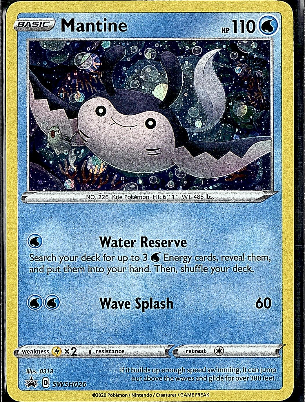SWSH: Sword & Shield Promo Cards #SWSH026 Mantine