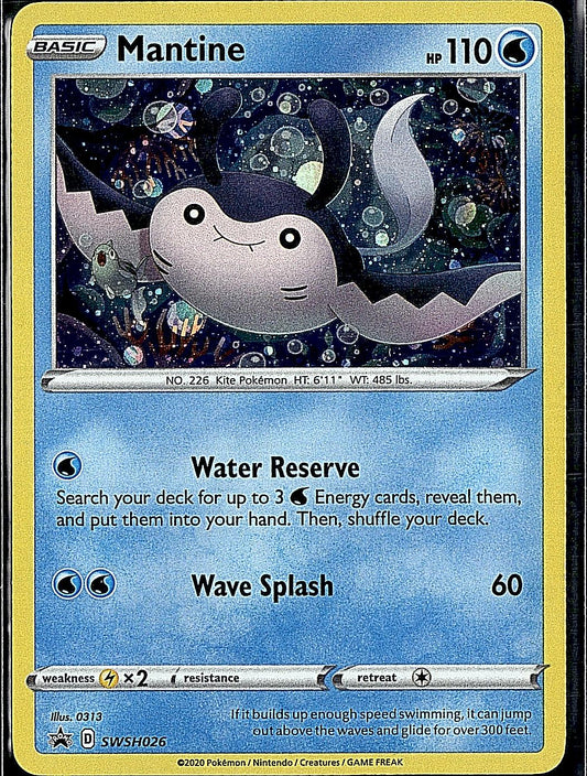 SWSH: Sword & Shield Promo Cards #SWSH026 Mantine