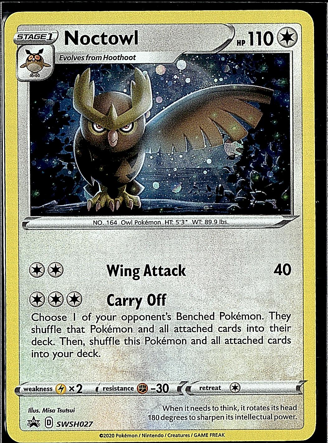 SWSH: Sword & Shield Promo Cards #SWSH027 Noctowl
