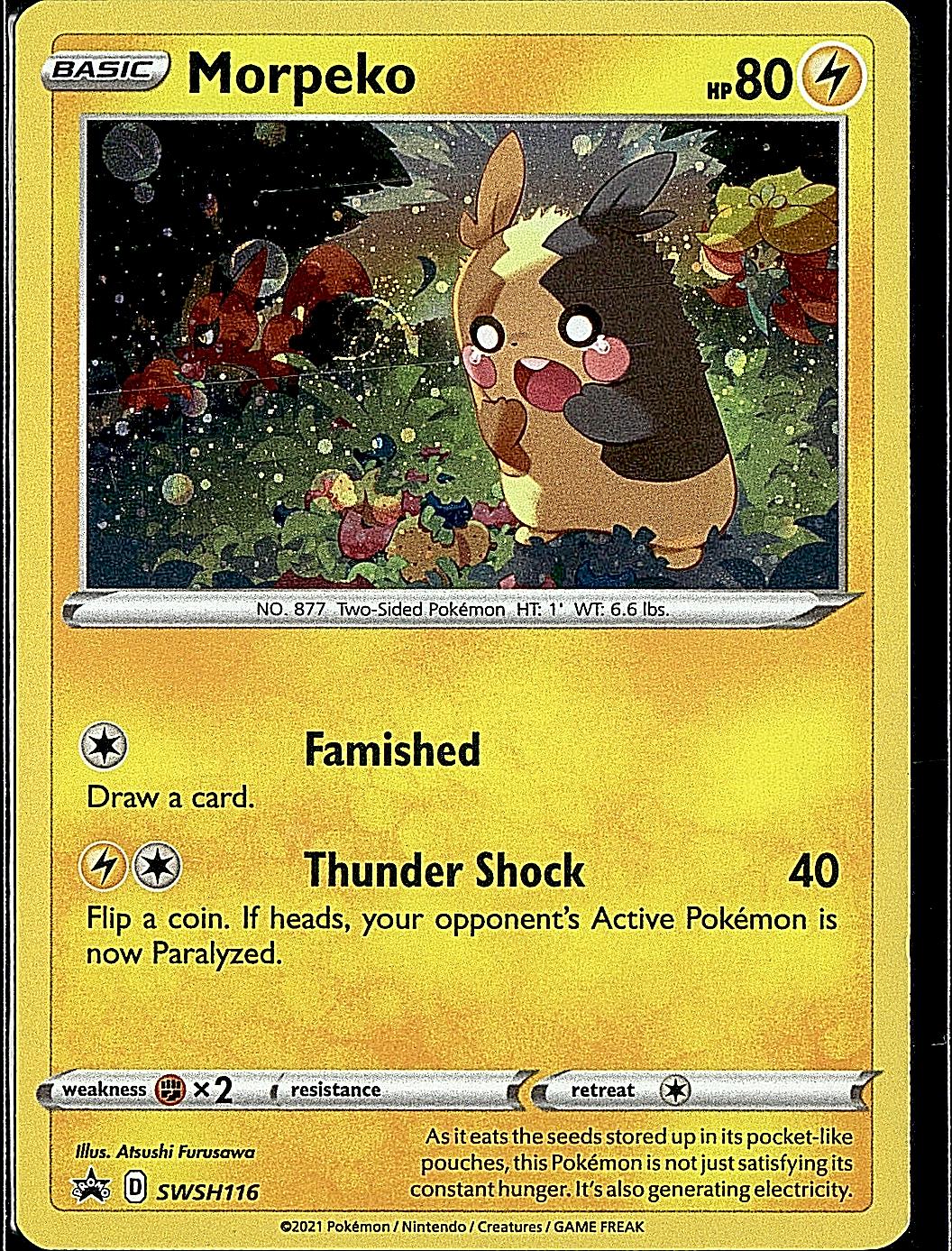 SWSH: Sword & Shield Promo Cards #SWSH116 Morpeko