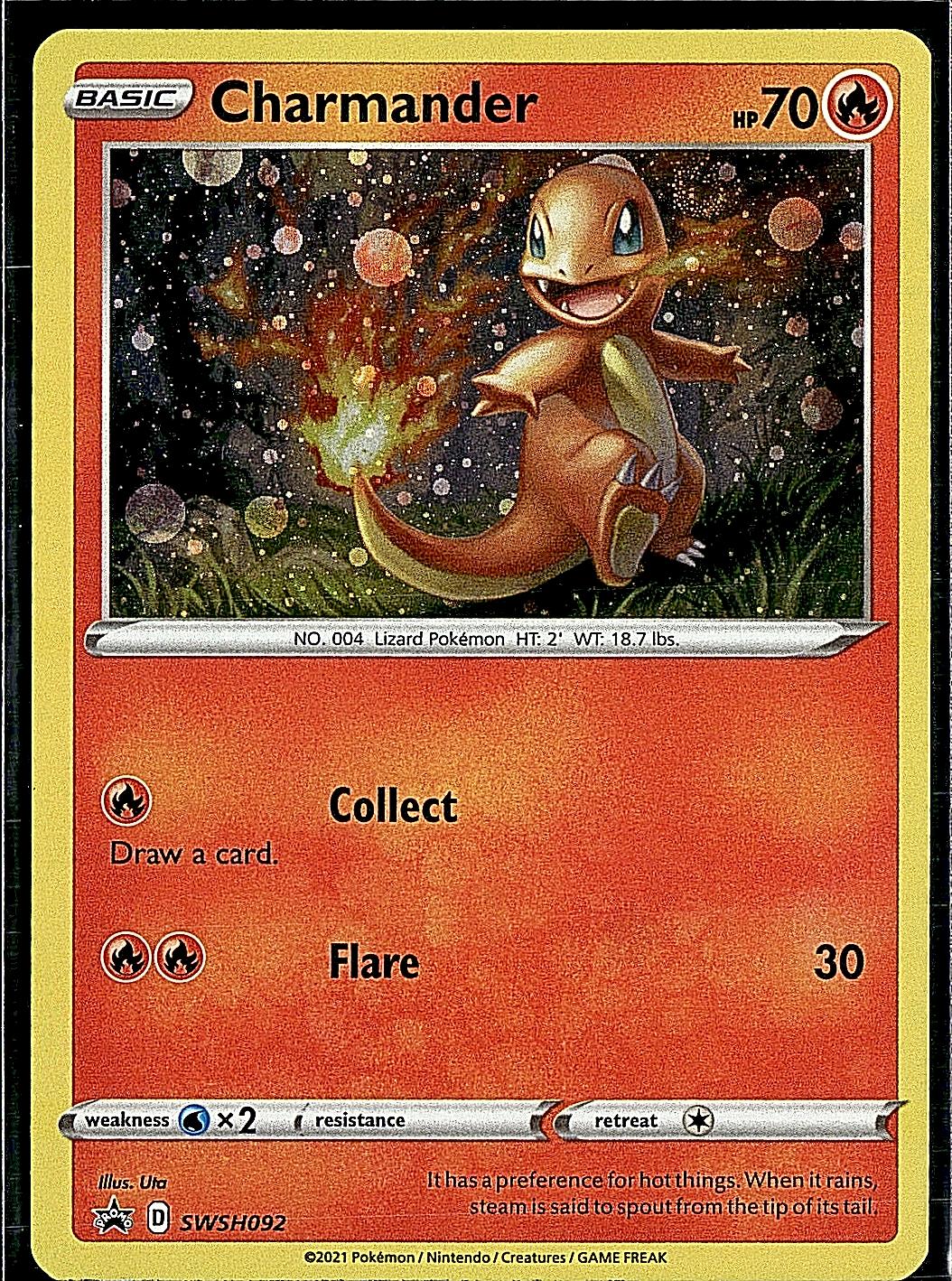 SWSH: Sword & Shield Promo Cards #SWSH092 Charmander