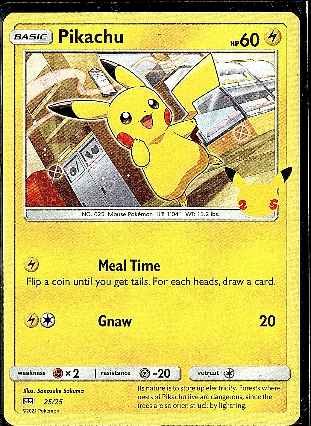 McDonald's 25th Anniversary Promos #025/025 Pikachu