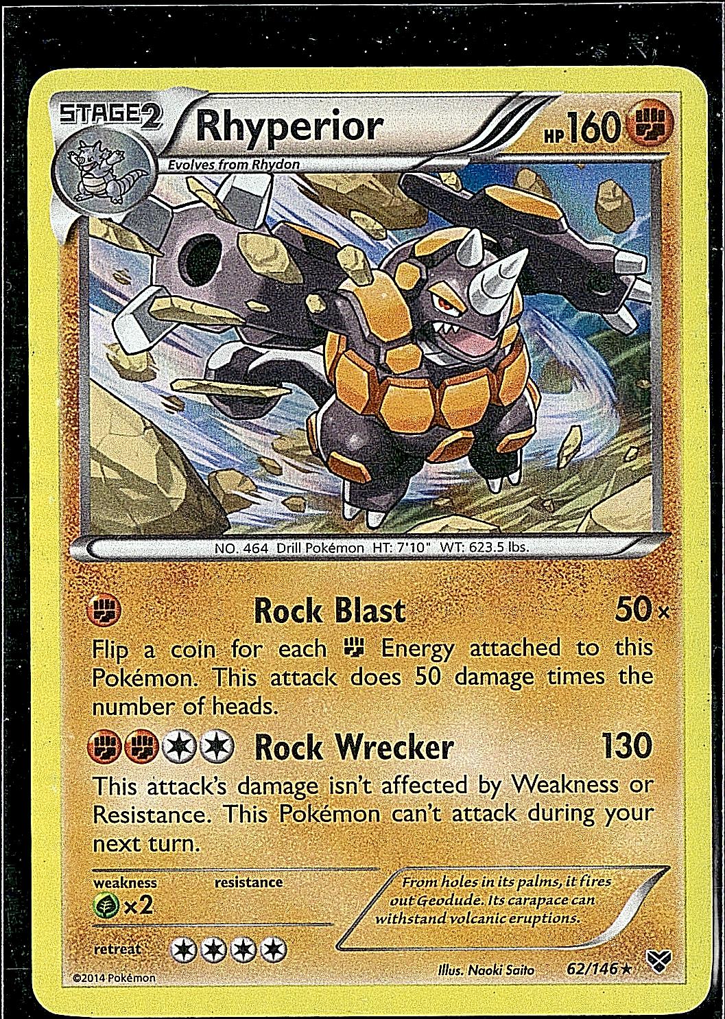 XY Base Set #62/146 Rhyperior