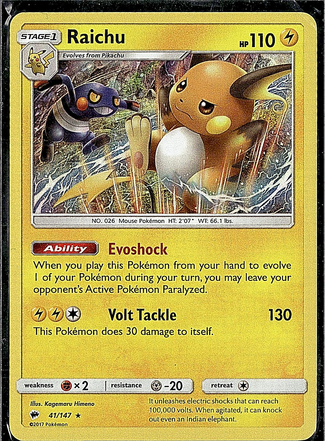 SM - Burning Shadows #41/147 Raichu