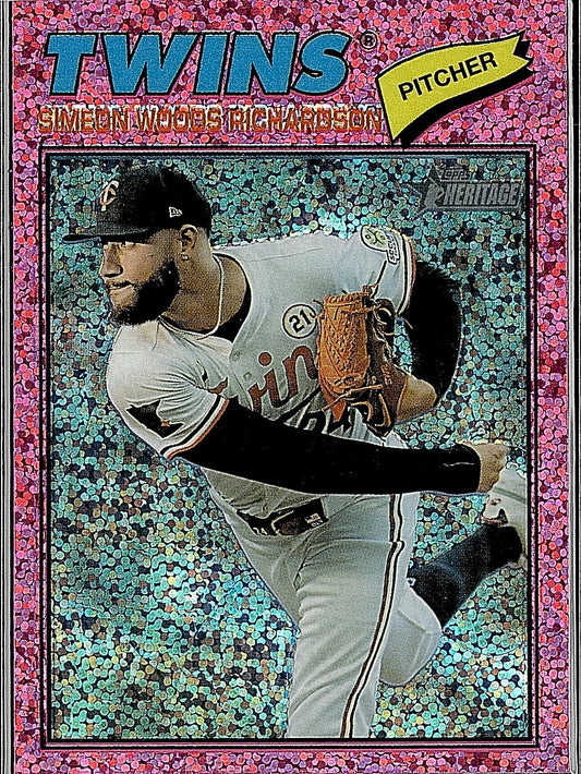2026 Topps Heritage #200 Simeon Woods Richardson Chrome Pink Sparkle Refractors