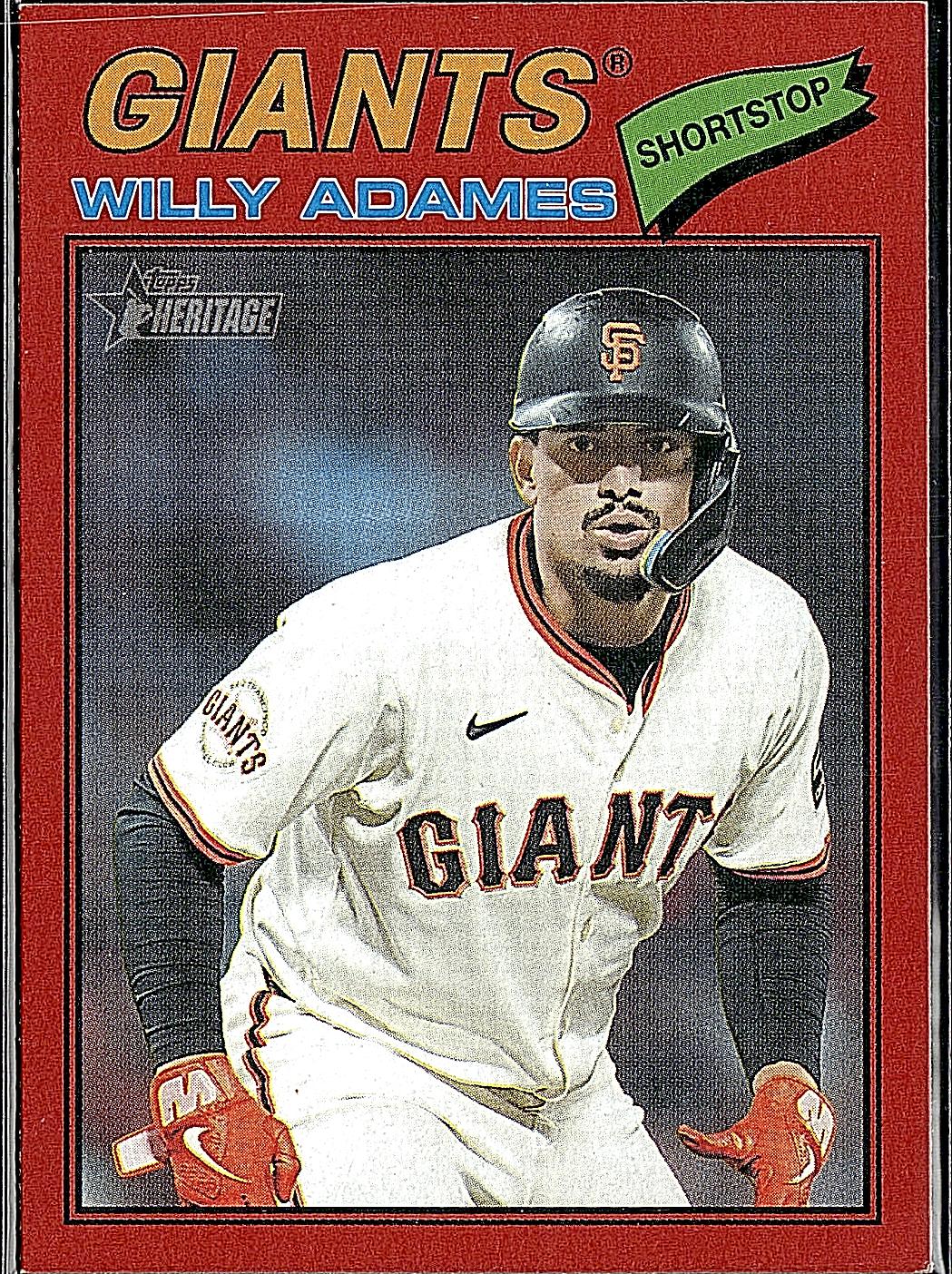 2026 Topps Heritage #327 Willy Adames Red