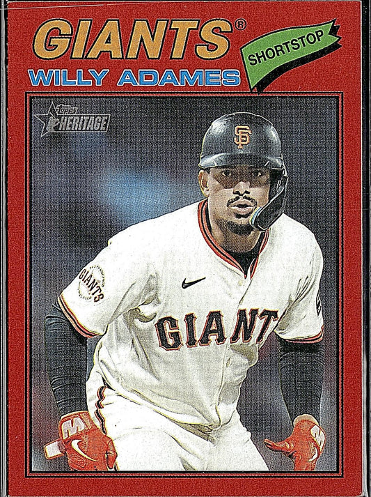 2026 Topps Heritage #327 Willy Adames Red