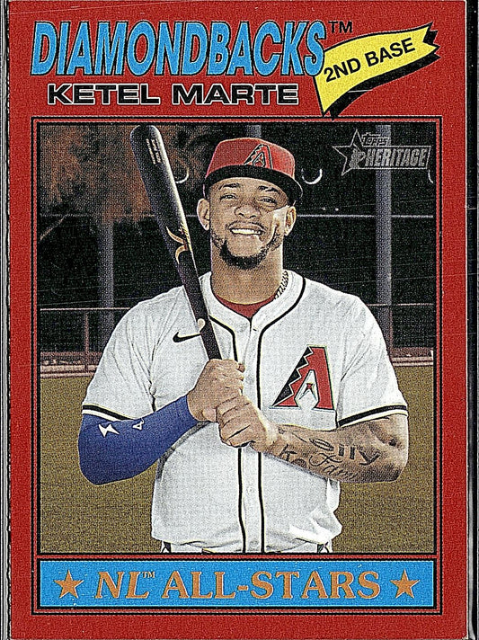 2026 Topps Heritage #220 Ketel Marte Red