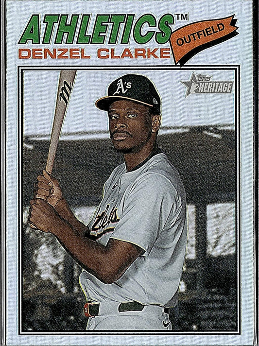 2026 Topps Heritage #324 Denzel Clarke Chrome
