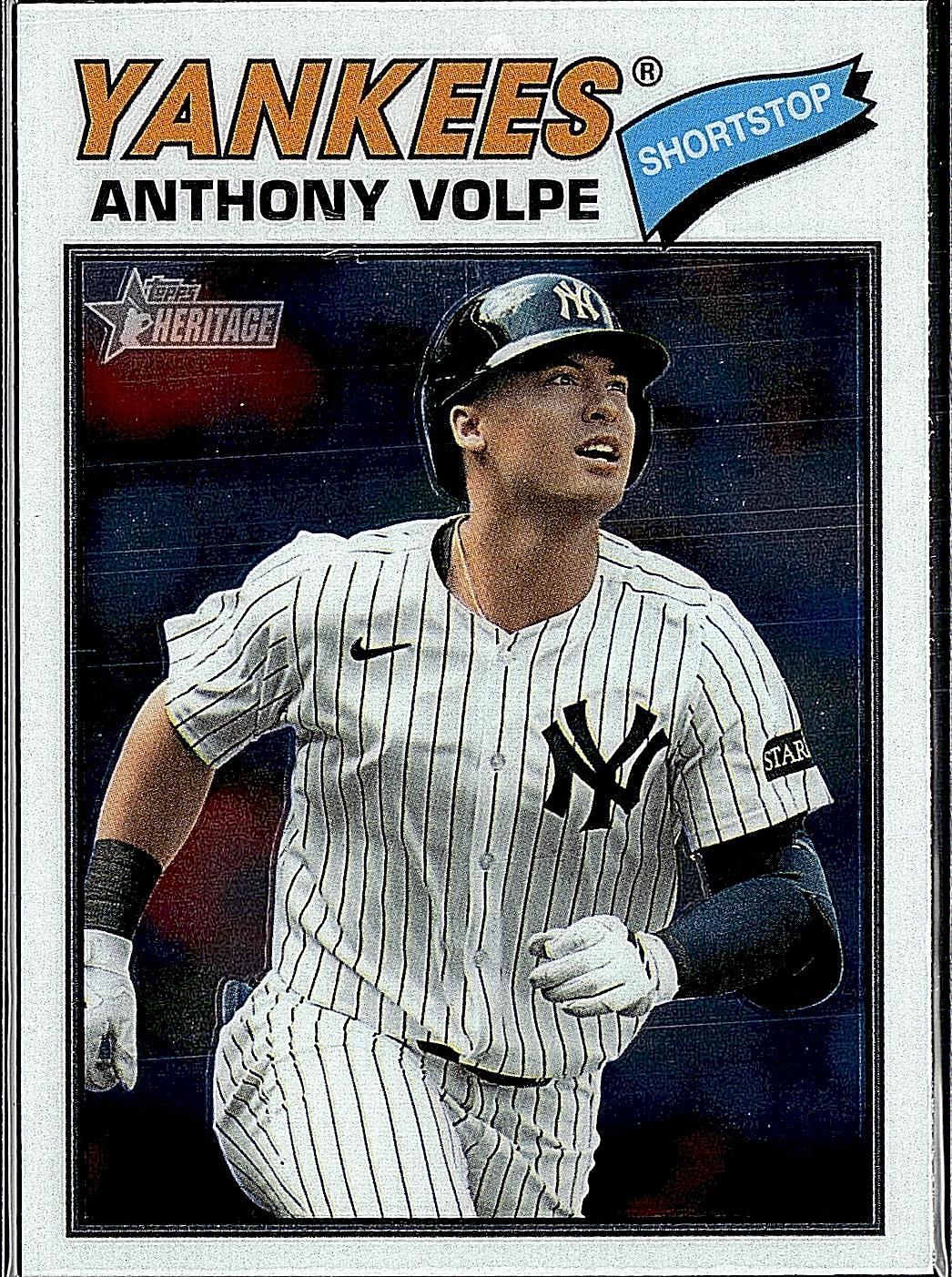 2026 Topps Heritage #297 Anthony Volpe Chrome