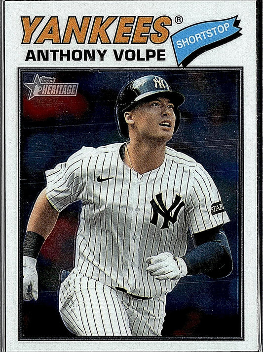 2026 Topps Heritage #297 Anthony Volpe Chrome