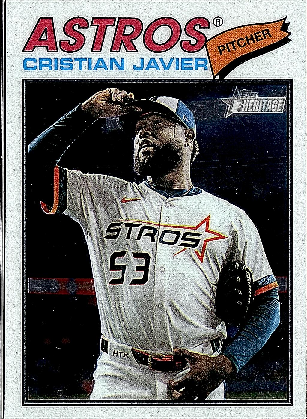 2026 Topps Heritage #330 Cristian Javier Chrome