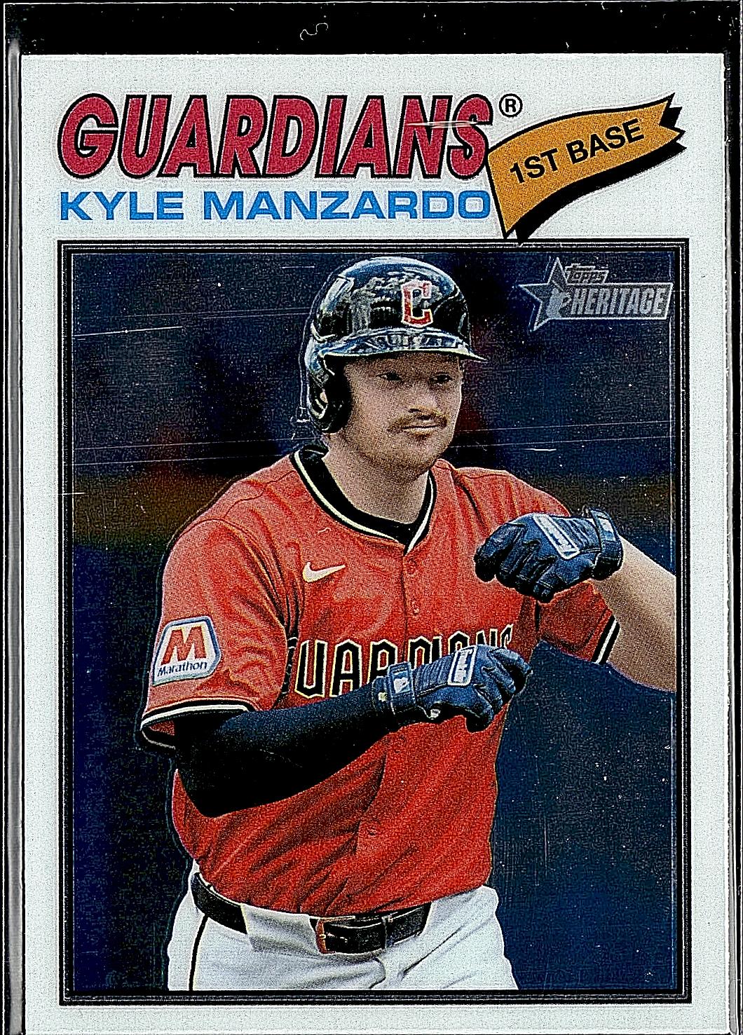 2026 Topps Heritage #133 Kyle Manzardo Chrome