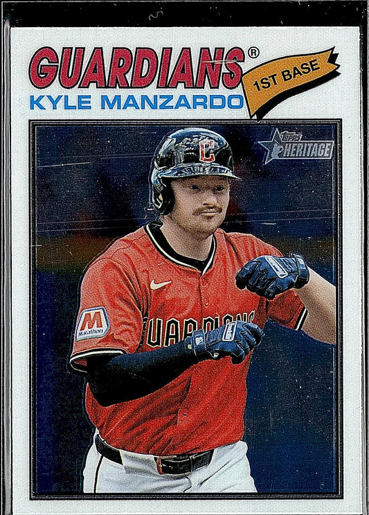 2026 Topps Heritage #133 Kyle Manzardo Chrome