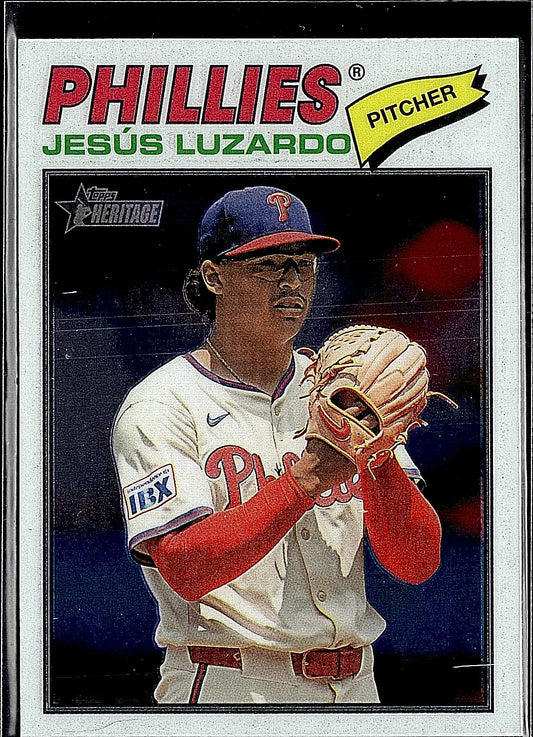 2026 Topps Heritage #168 Jesus Luzardo Chrome