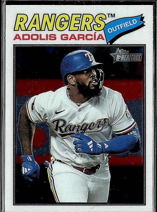 2026 Topps Heritage #384 Adolis García Chrome