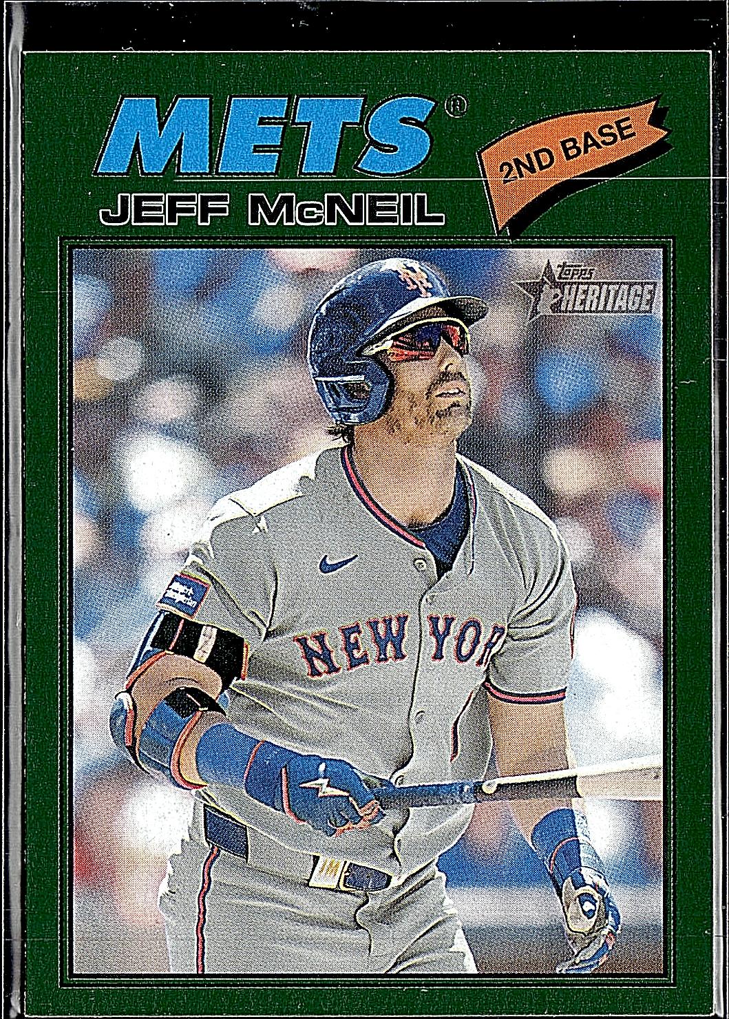 2026 Topps Heritage #54 Jeff McNeil Dark Green