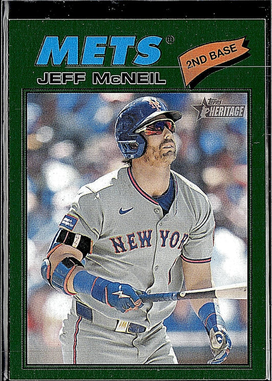 2026 Topps Heritage #54 Jeff McNeil Dark Green