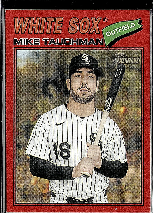 2026 Topps Heritage #90 Mike Tauchman Red