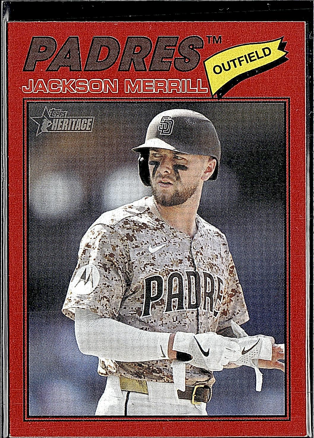 2026 Topps Heritage #351 Jackson Merrill Red
