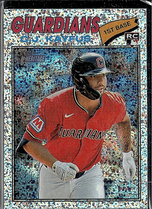 2026 Topps Heritage #364 C.J. Kayfus Chrome Silver Sparkle Refractors