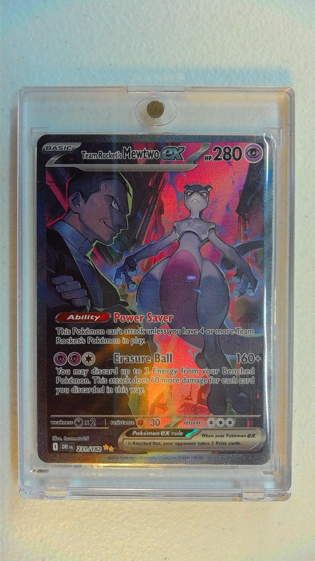 SV10: The Glory of Team Rocket #125/098 Team Rocket's Mewtwo ex