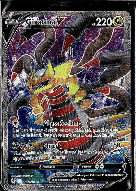 Lost Origin #185/196 Giratina V (Full Art) Ultra Rare,Holo