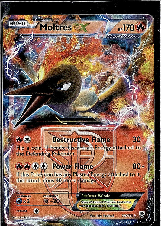 Plasma Storm #14/135 Moltres EX (Team Plasma)